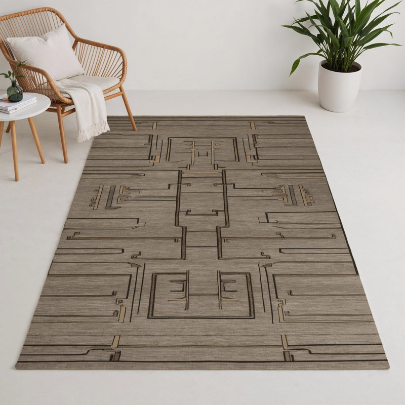 Tapis intérieur et extérieur ArtDeco, Rectangle 9 pi x 12 pi