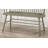Casual Farmhouse Relaxed Vintage Wood Spindle Back Bench Wooden Chair-1801393421