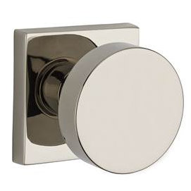 Contemporary Privacy Door Knob with Contemporary Square Rose Baldwin 