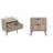 Dumbo 20" Fluted Nightstand in Rustic Gray (2-Drawer)-743477033
