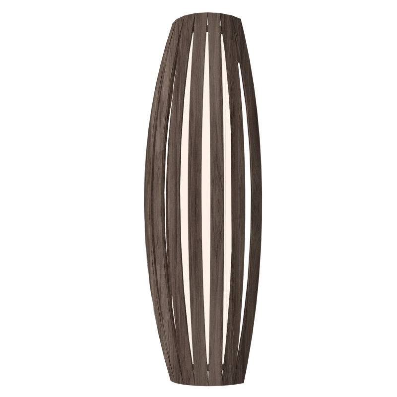 American Walnut Barrel-Shaped Modern Wall Sconce