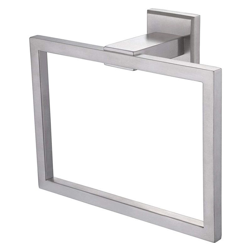 Porte-serviettes de bain en acier inoxydable, Nickel brossé