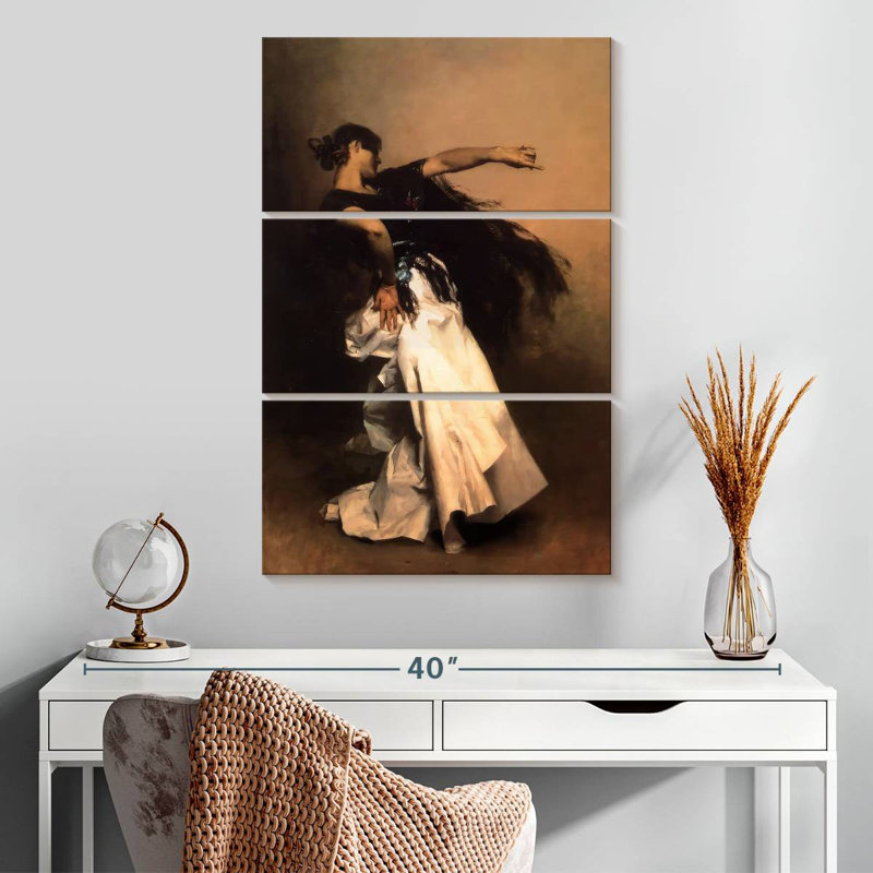 Danseuse espagnole 1880-81, H 32 po x l 20 po