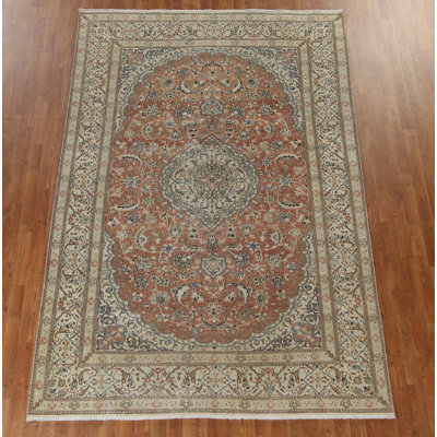 Hristofer One-of-a-Kind 6'5" X 9'8" 1960s Wool Area Rug in Rust