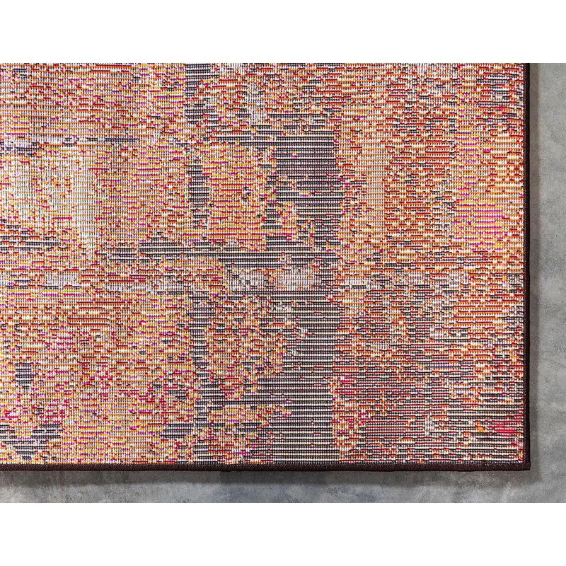 Abstract Indoor Rug, Rectangle 5' x 8'