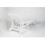 Ensemble de chaise longue surdimensionnée toutes saisons 3 pièces avec texture en bois, 5 positions, roues et porte-gobelet-988967780