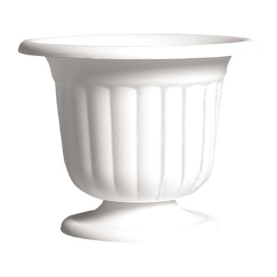 Pot en plastique blanc 8 po