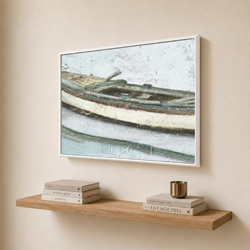 «Row Boat» par Patricia Pinto - Impression sur toile, 28" H x 40" W, White