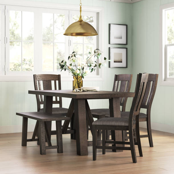 Sand & Stable Ernie Solid Wood Dining Table & Reviews | Wayfair