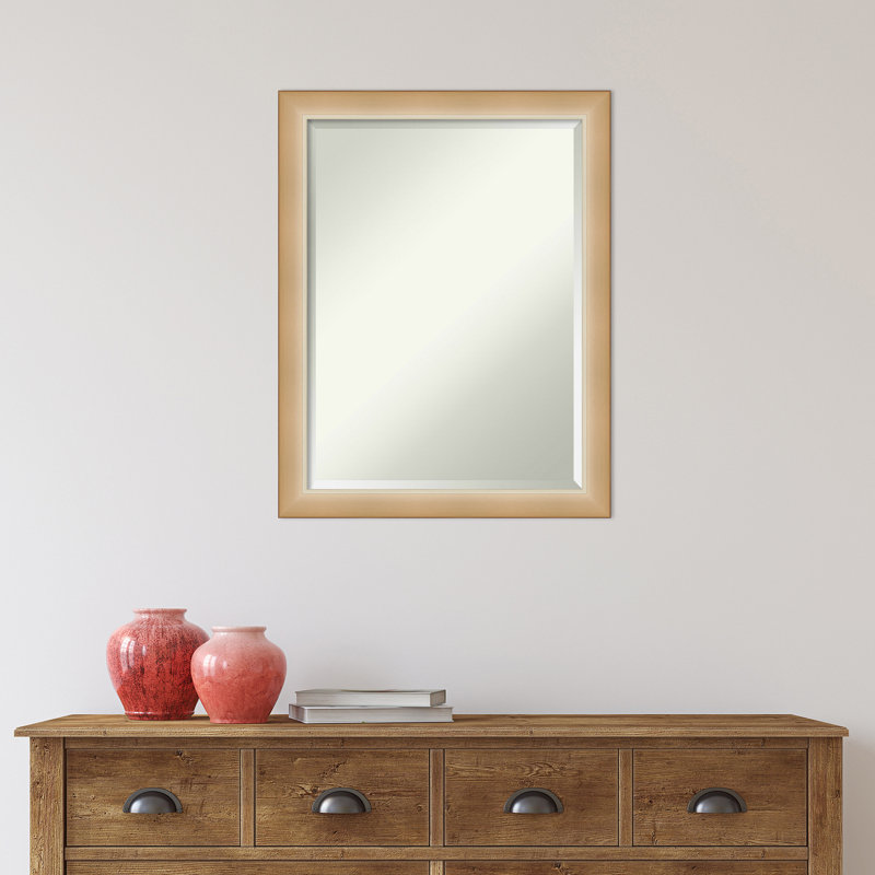 Miroir mural Quade, 27,25 po x 21,25 po, Eva Ambre or