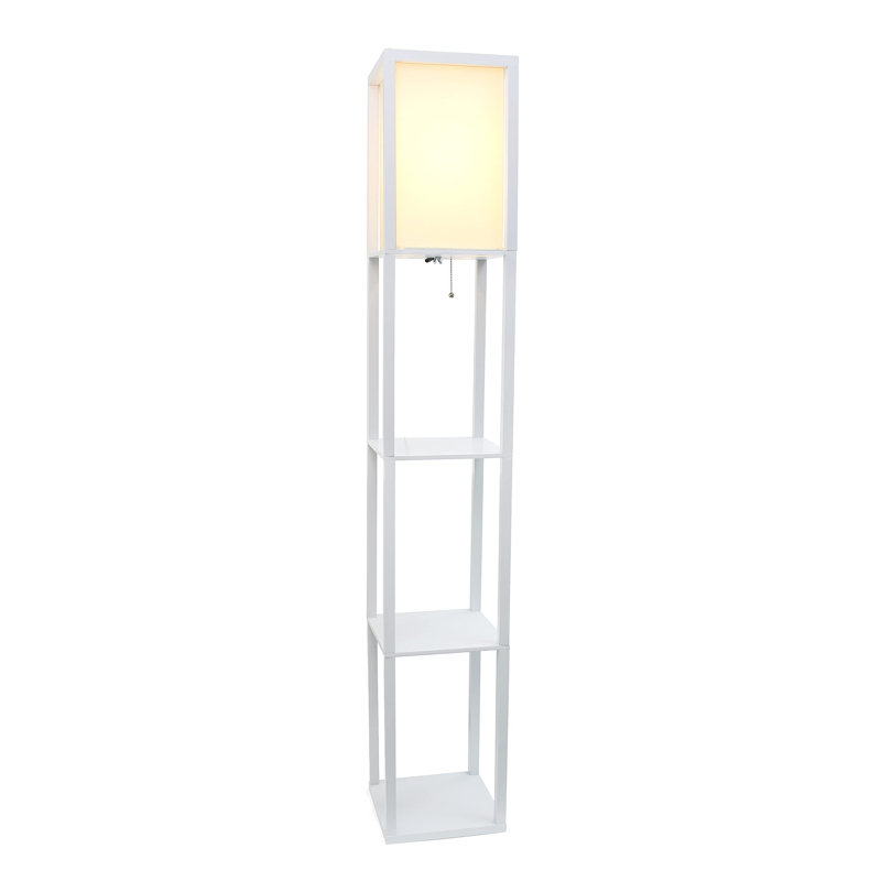 Lampe sur pied 63 po Raffles, Blanc