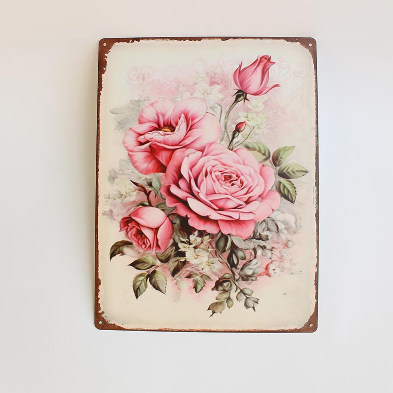 Bouquet Of Pink Roses Sign