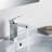 Solid Brass Single Hole Bathroom Faucet with High Arc Spout – Modern Vanity Sink Faucet with Single Handle and Water Supply Lines-26720413-49185340