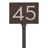 Floating 1-Line Lawn Address Sign