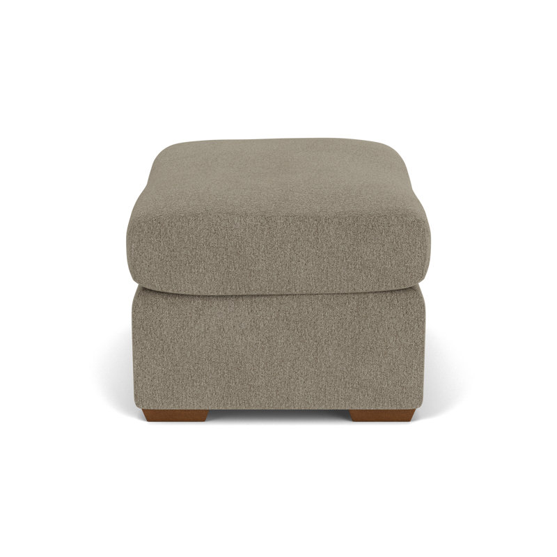 Square Ottoman, Dark Gray Polypropylene/Olefin