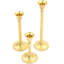 Ensemble de chandelles en métal 3 pièces