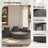 2-Piece Round Chenille Upholstered Cushioned Sofa Set-131646106