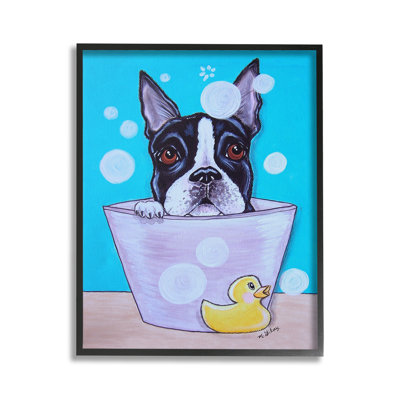 Bc-403_FG " Dog And Soap Bubbles " by Michelle Gilsey