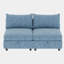 Canapé modulaire modulaire, siège de canapé convertible avec rangement, ensemble de canapé modulaire canapé-lit, combinaisons modulaires flexibles en tissu pour le salon