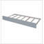 Wood Daybed with Trundle and Fence Guardrails-1171555873-1171555871