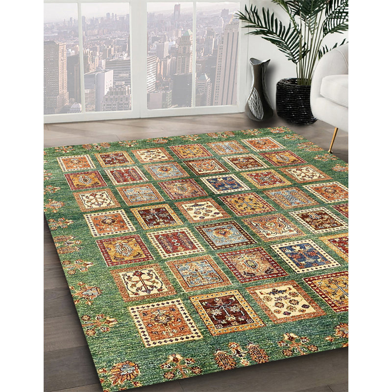Tapis abstrait 100% lavable à la machine à 380 po, Carré 6 pi
