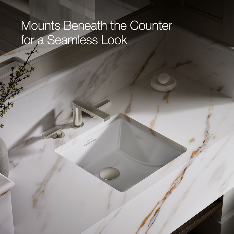 Brazn Square Undermount Bathroom Sink