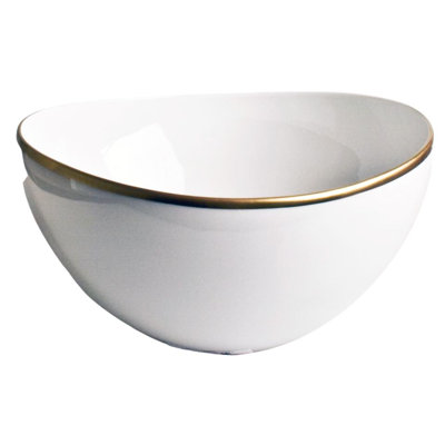 Simply Elegant Porcelain Salad Bowl