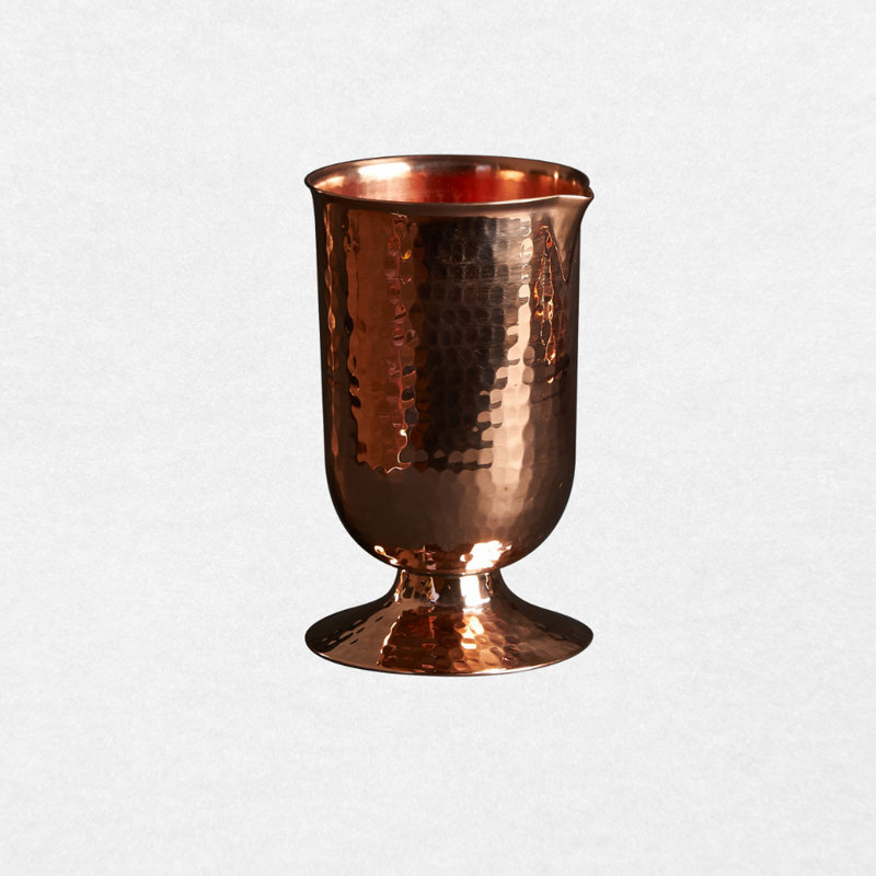 Copper Cocktail Glasses, Pedestal Base