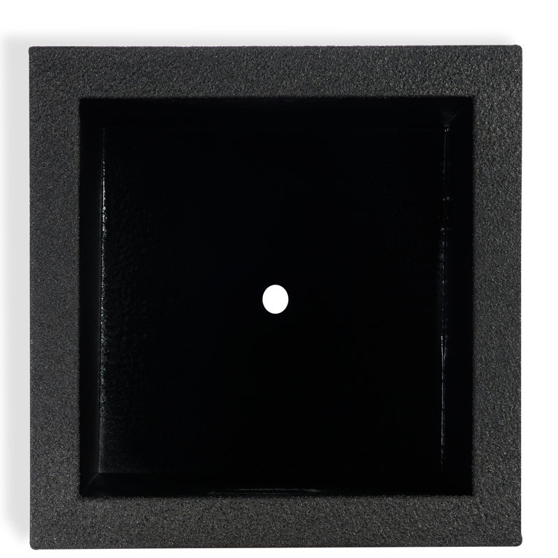 Milan Polymer Planter Box, Black Granite