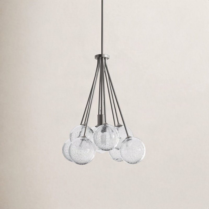 Logan 1 - Light Cluster Pendant, Brushed Nickel