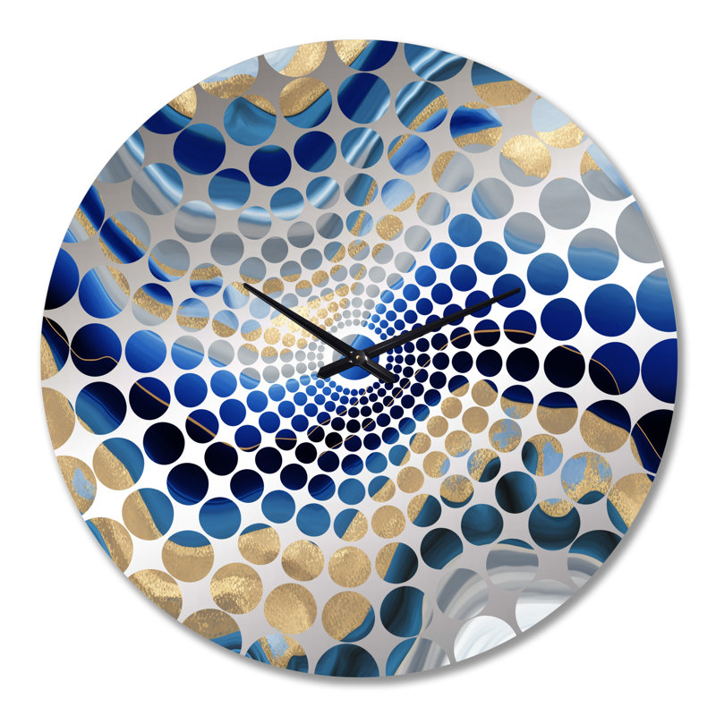 Yeudiel - Horloge murale abstraite transitionnelle, Très grand