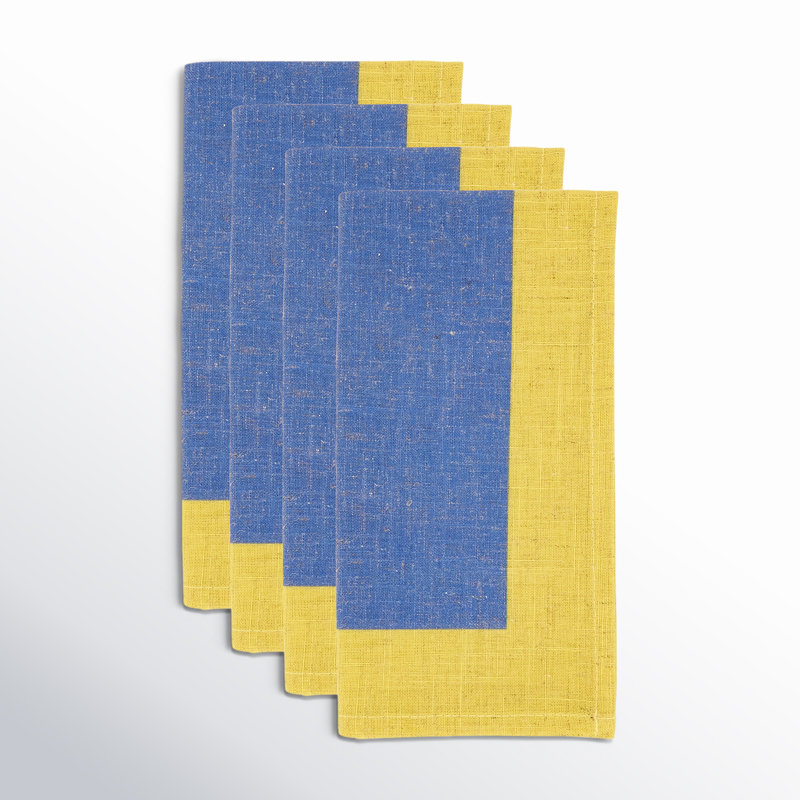 85% Polyester - 15% Linen No Pattern Rectangle Napkin