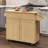 Kitchen Island With Spice Rack And Storage Cabinet - Rolling Cart With Drawers To Use As Coffee Bar, Microwave Stand, Or Storage-1495798119