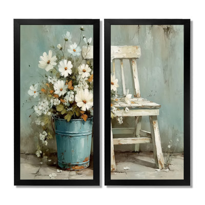 Alyta - campagne, reproduction d'art sur toile blanche, 2 pièces