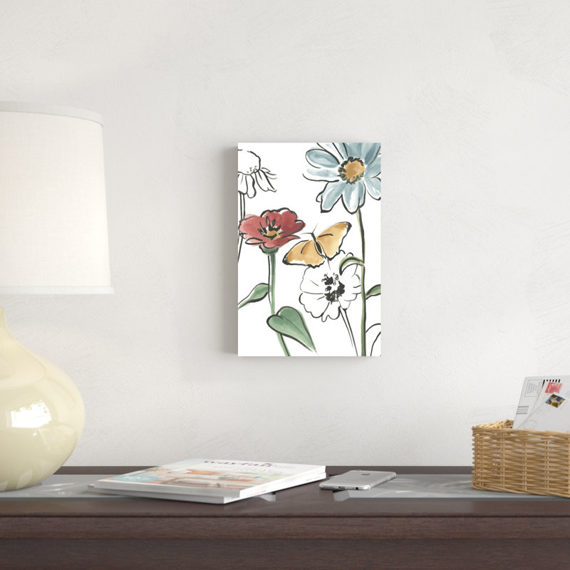 Boho Florals IV, H 12 po x l 8 po x P 1,25 po