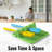 Zulay Kitchen Extra Large Silicone Utensil Rest With Drip Pad For Multiple Utensils - Light Green
