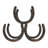 Horseshoe 3 Bottle Wine Rack
