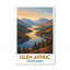 Glen Affric, Scotland - Highland Romance Travel Poster: Misty Glens and Golden Lochs. Giclee Print on Wrapped Canvas. Wall Art, Home Decor - Regions & Scenic Areas, Scotland 1 Piece Wrapped Canvas Wall Art-647167770