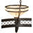 Topridge 6 - Light Wagon Wheel Chandelier
