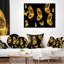 Papillons fractaux sur fond foncé - coussin à imprimé floral-29895061-29895065