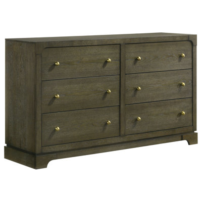 Commode 6 tiroirs czupka cacao foncé