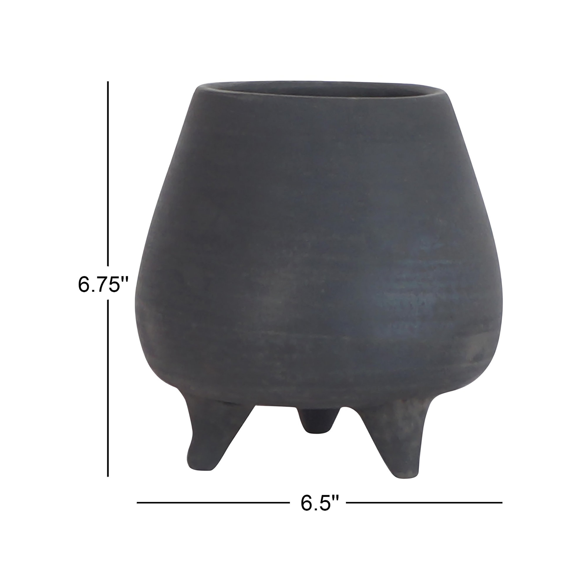 Heydan Terracotta Urn Planter, 6.75" H x 6.5" W x 6.5" D