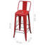 Humbert Counter Stool with Metal Frame-51647412