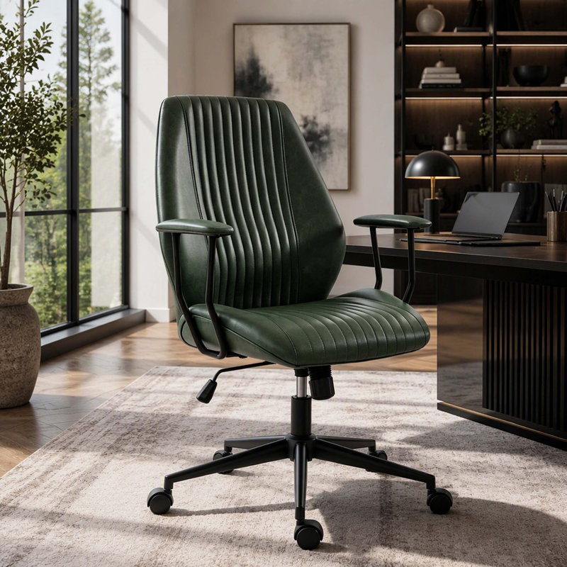 Executive Task Chair, Comfort-Focused Desk Chair, Height-Adjustable Swivel Chair, Office Chair