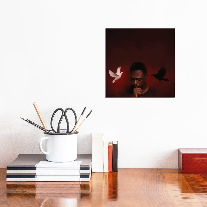 White And Black I by Adekunle Adeleke - Wrapped Canvas Gallery-Wrapped Canvas Giclée, 30.48 cm H x 30.48 cm W