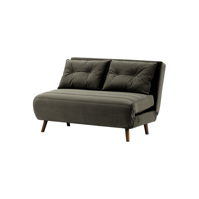 Varujhan 2 Seater Sofa Bed, Graphite, Aveo,  78cm H X 120cm W X 90cm D
