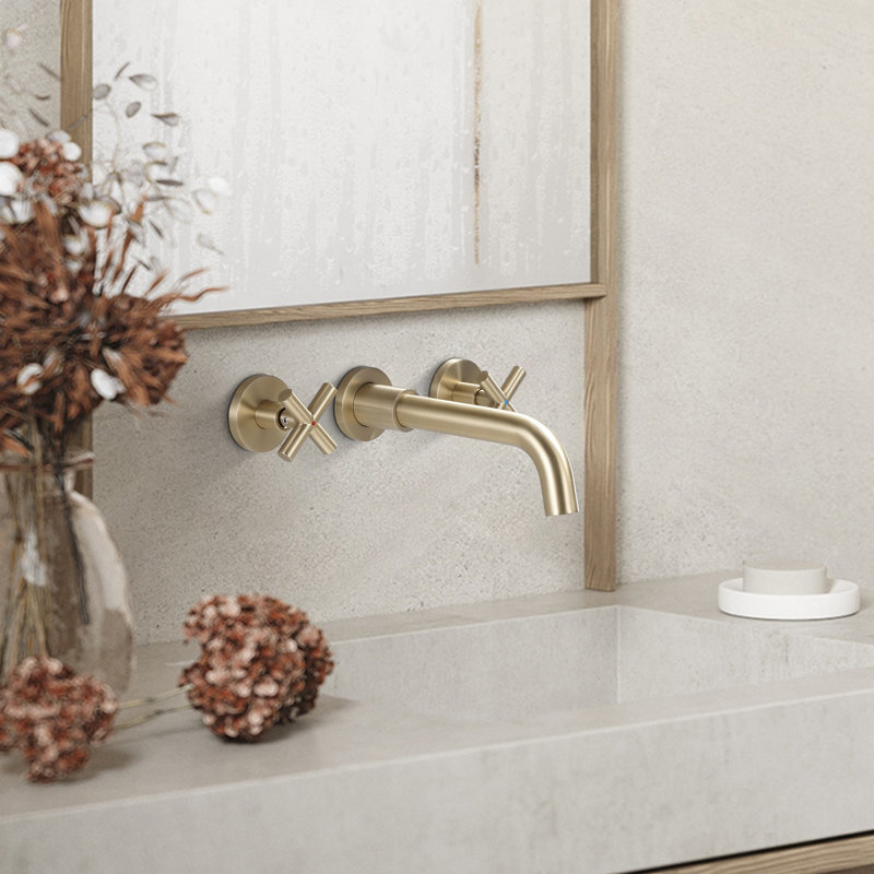 Cox 2-handle Bathroom Faucet, Brushed Gold