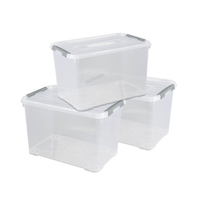 Set Of 3 Handy+ Box Transparent