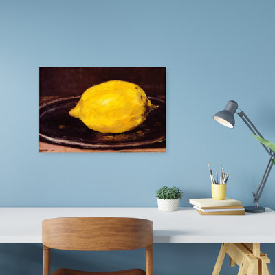 «The Lemon Classic Traditional Contemporary Fruit», reproduction d'art murale