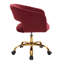 Chaise de travail en velours-1937733279